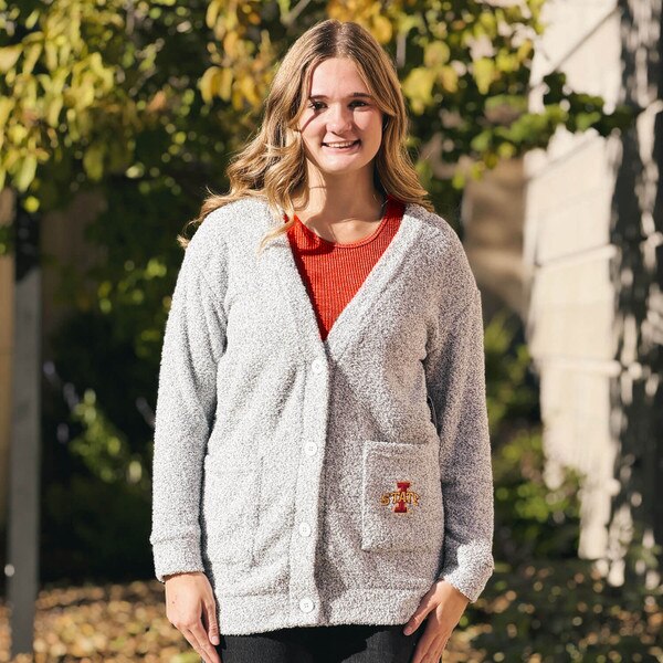 Concepts Sport Women's I-State Gray FA26 Cardigan